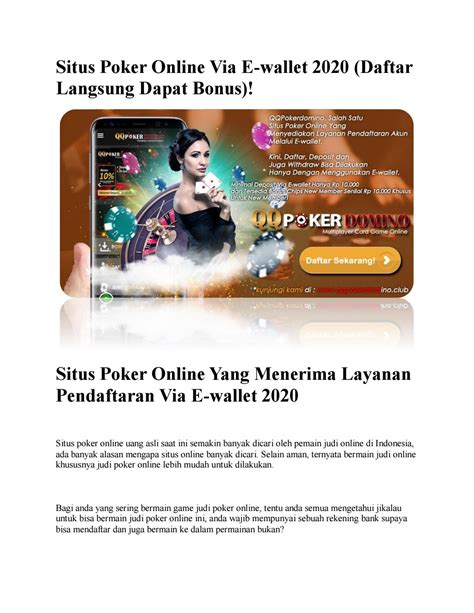 poker online langsung dapat bonus